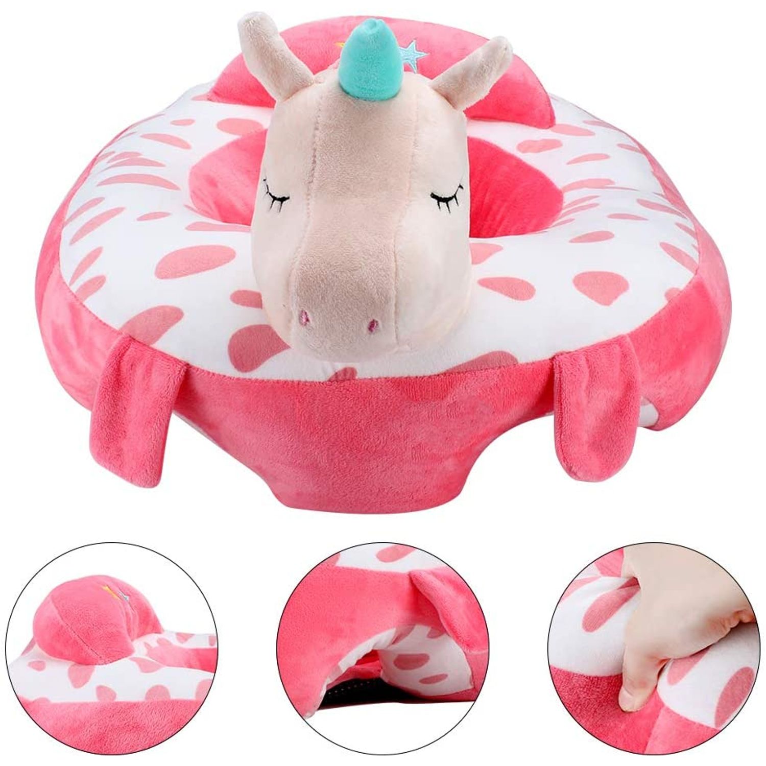 Fotoliu Bebe Unicorn invat sa stau in fundulet, 45 cm, din plus fotografia produsului View 5 L