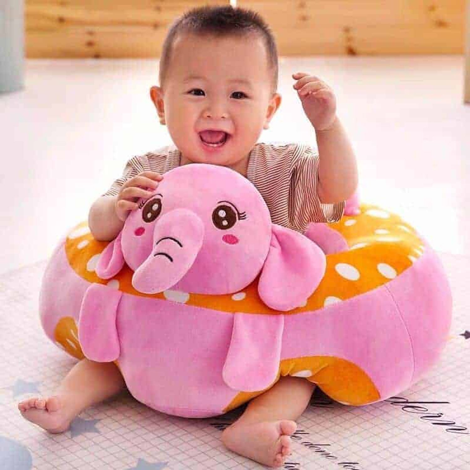 Fotoliu Bebe Elefantel invat sa stau in fundulet, 45 cm, din plus fotografia produsului View 6 L