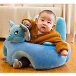 Fotoliu bebe cu perna pe sezut si cu spatar - Elefant bleu fotografia produsului View 3 S