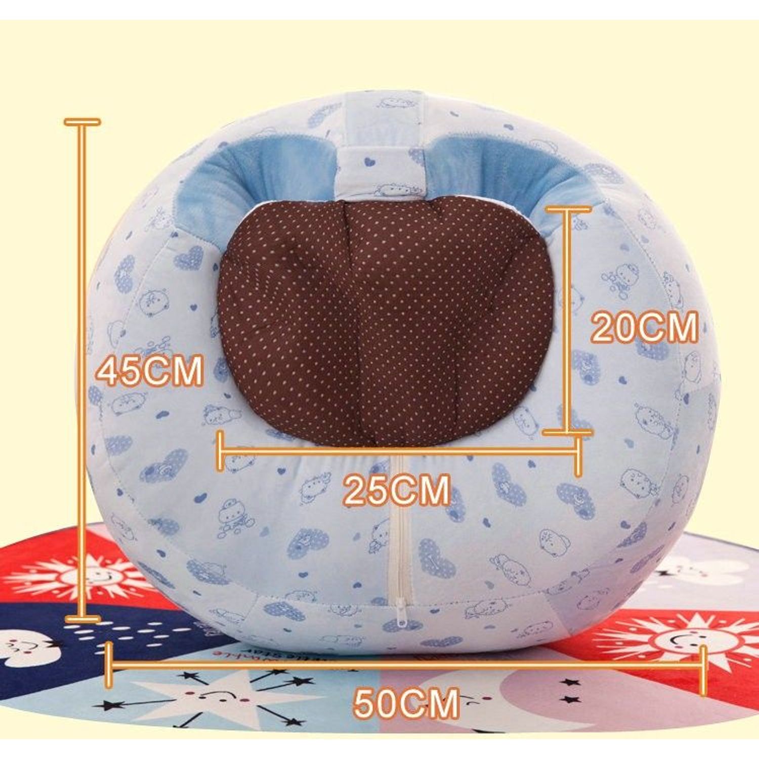 Fotoliu Bebe Royal Invat Sa Stau In Fundulet - Bleu fotografia produsului View 9 L