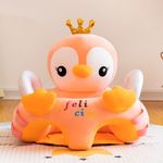Fotoliu maxi din plus cu spatar - Pinguin portocaliu fotografia produsului