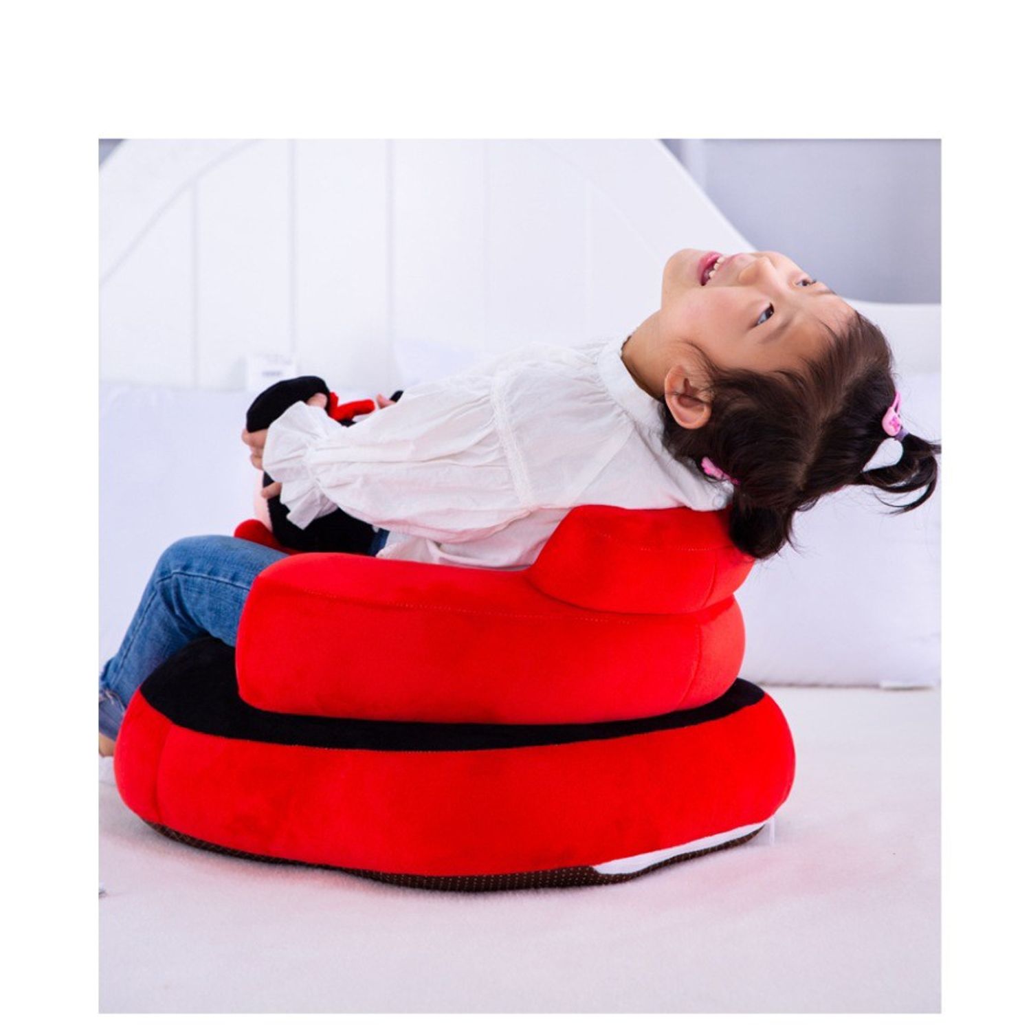 Fotoliu bebe cu spatar - cu mascota Minnie Mouse in fata, din plus fotografia produsului View 4 L