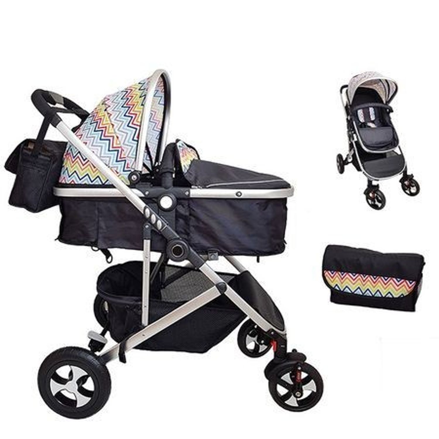 Carucior 2 in 1 transformabil landou-sport, 808 Multicolor fotografia produsului View 2 L