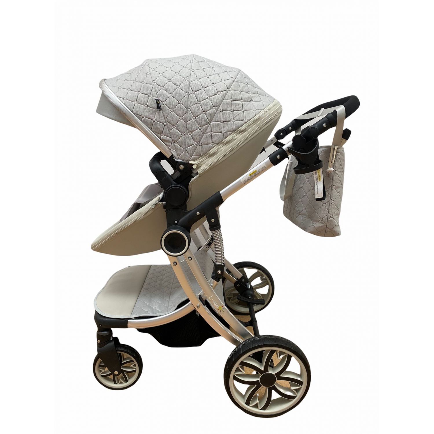 Carucior 2 in 1 Egg Shape F1 - gri fotografia produsului View 4 L