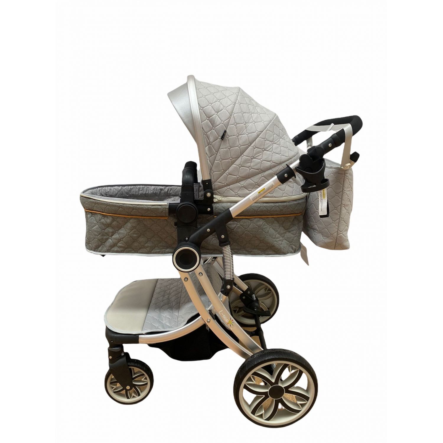 Carucior 2 in 1 Egg Shape F1 - gri fotografia produsului View 5 L