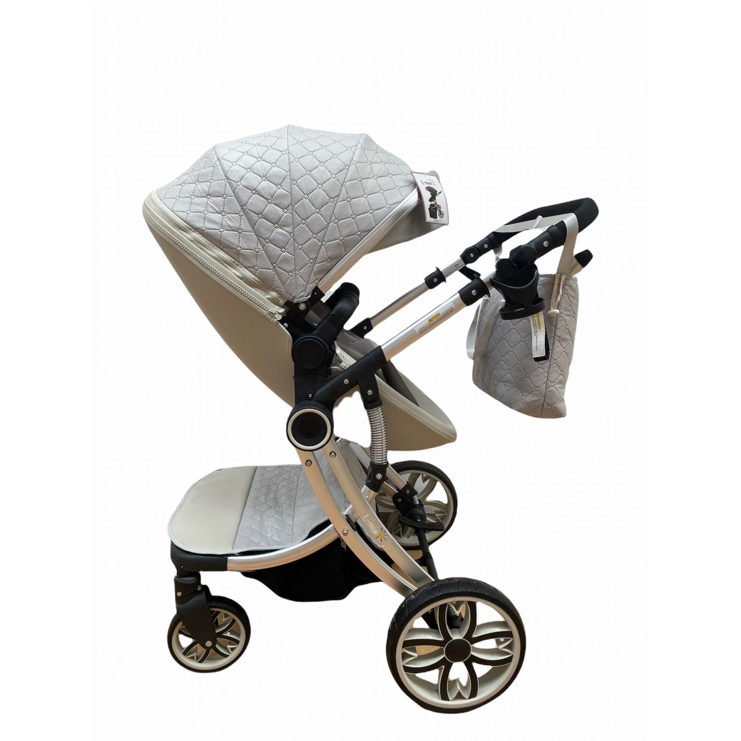 Carucior 2 in 1 Egg Shape F1 - gri fotografia produsului View 12 L