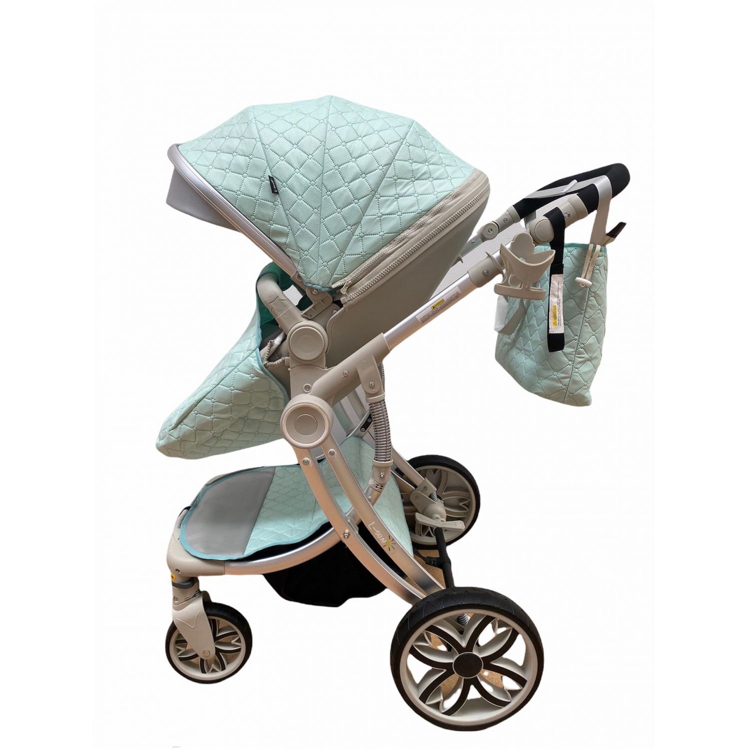 Carucior 2 in 1 Egg Shape F1 - verde fotografia produsului View 4 L