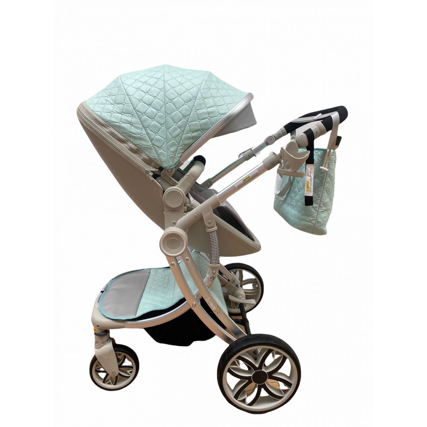 Carucior 2 in 1 Egg Shape F1 - verde fotografia produsului View 2 L