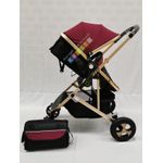 Carucior 2 in 1 transformabil landou-sport, 808 Visiniu/Negru fotografia produsului View 10 S