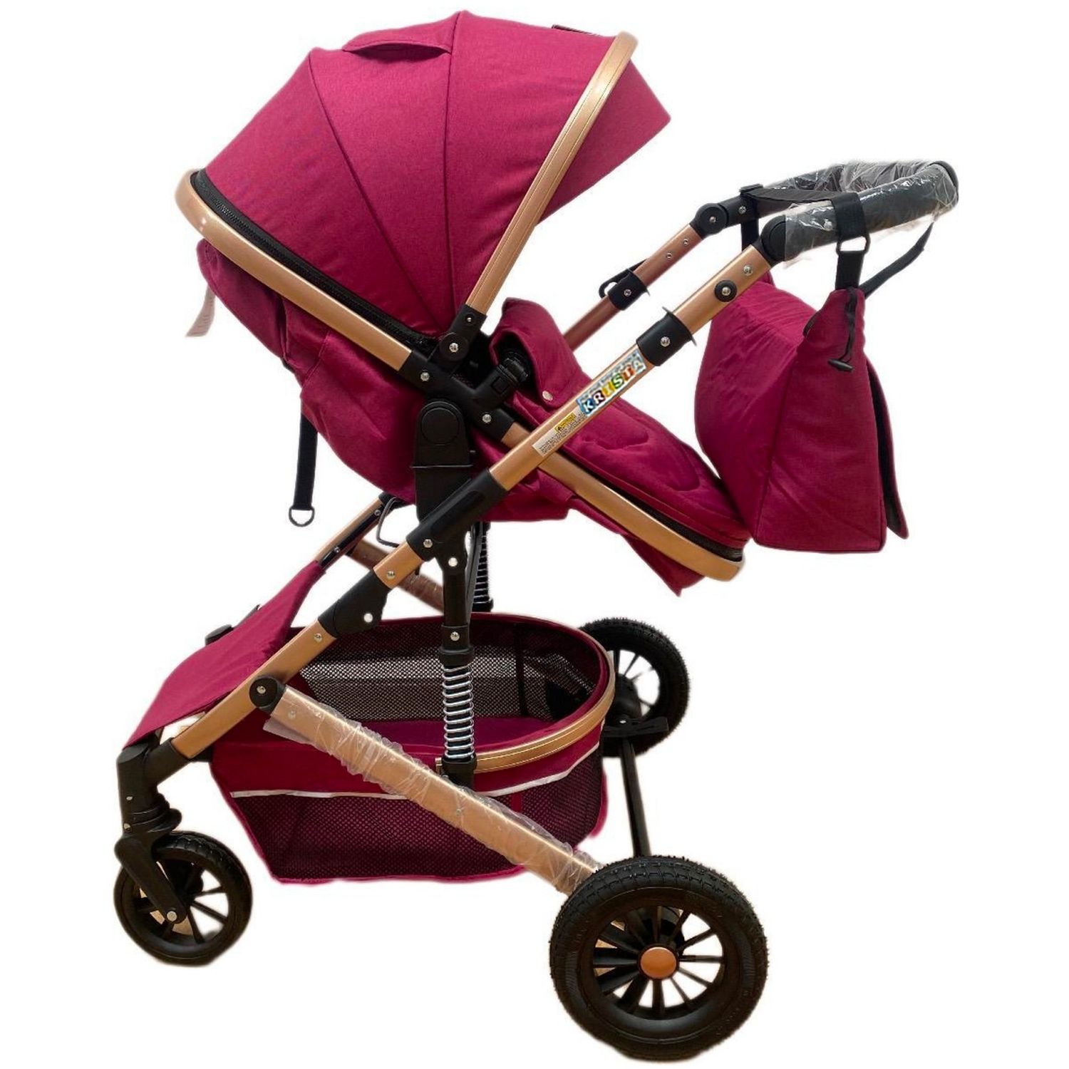 Carucior 3 in 1, reversibil, cu suspensii, reversibil, compact, T2 New, mov fotografia produsului View 2 L