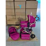 Carucior 3 in 1, reversibil, cu suspensii, reversibil, compact, T2 New, mov fotografia produsului View 5 S