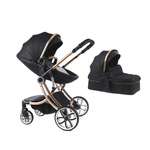 Carucior 2 in 1 Egg Shape F1 - negru fotografia produsului