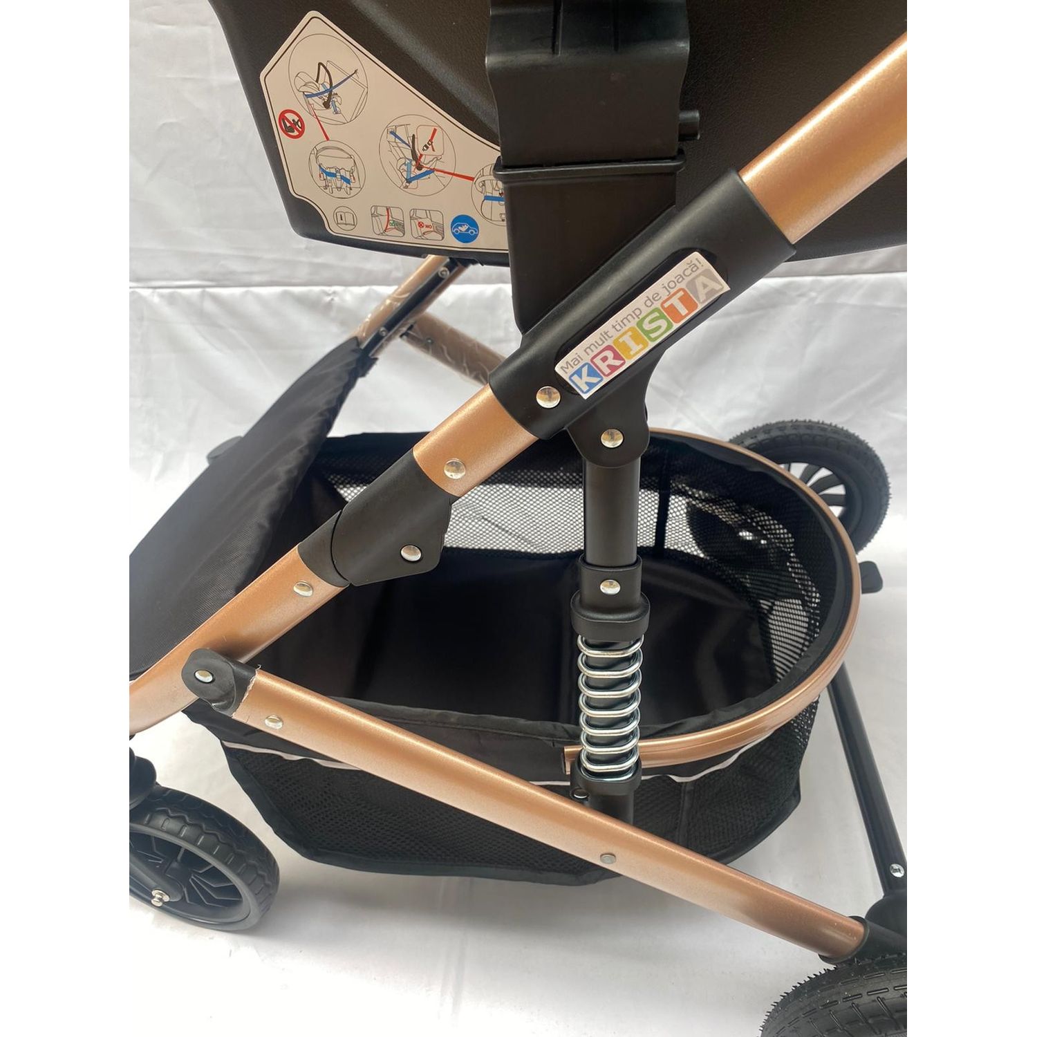 Carucior 3 in 1, reversibil, cu suspensii, reversibil, compact, T2 New, mov fotografia produsului View 7 L