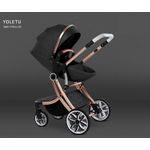 Carucior 2 in 1 Egg Shape F1 - negru fotografia produsului View 19 S