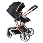 Carucior 2 in 1 Egg Shape F1 - negru fotografia produsului View 2 S
