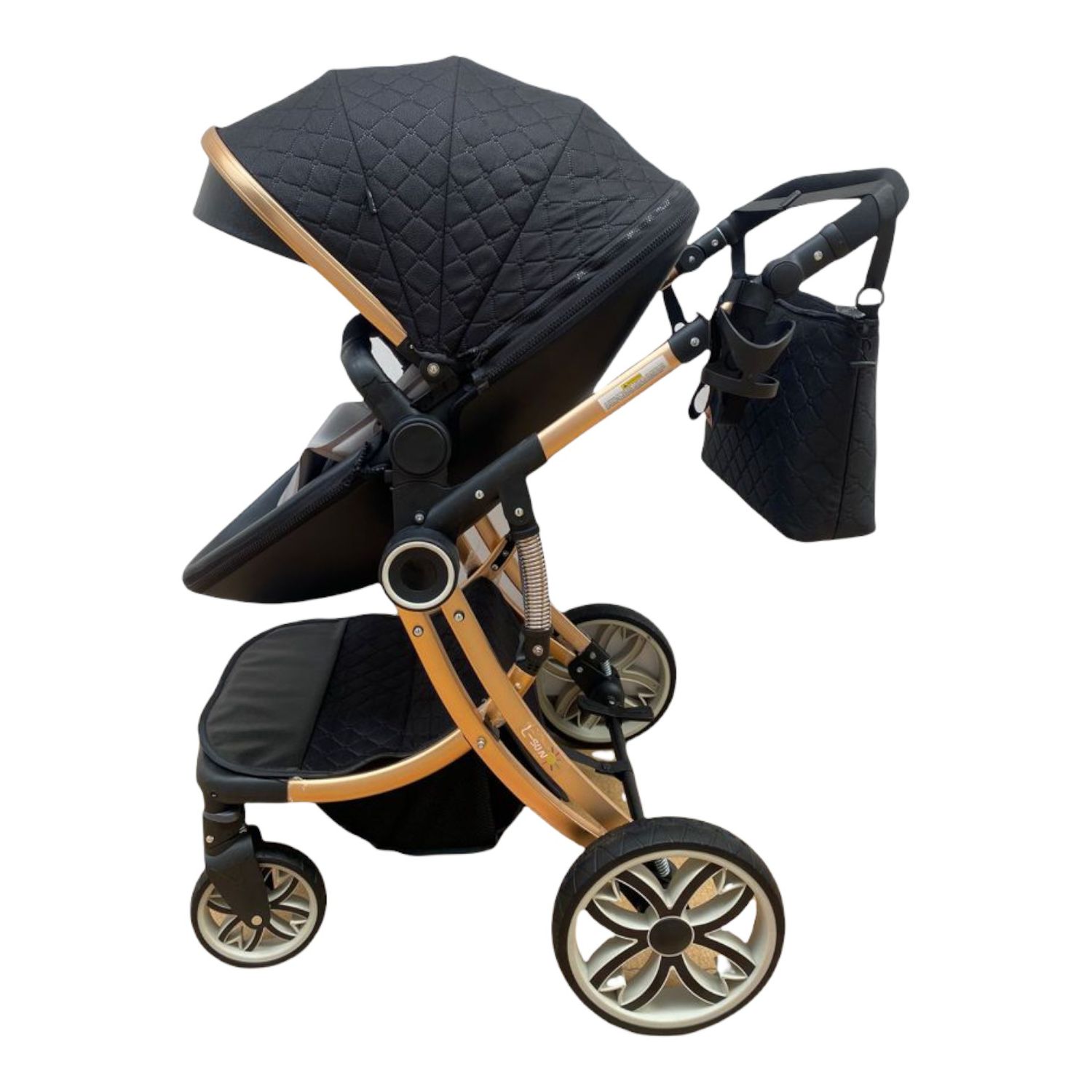 Carucior 2 in 1 Egg Shape F1 - negru fotografia produsului View 14 L