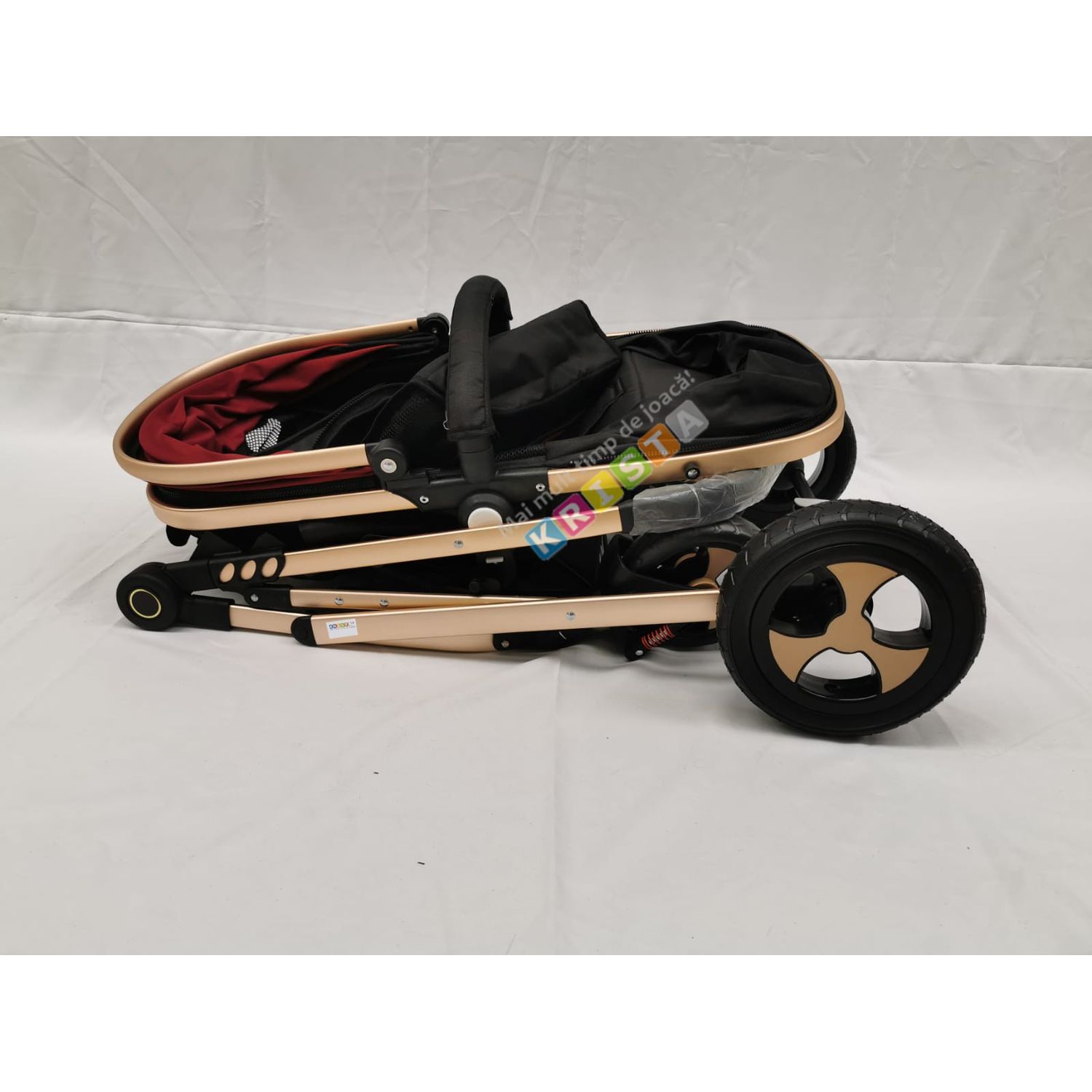 Carucior 2 in 1 transformabil landou-sport, 808 Visiniu/Negru fotografia produsului View 13 L