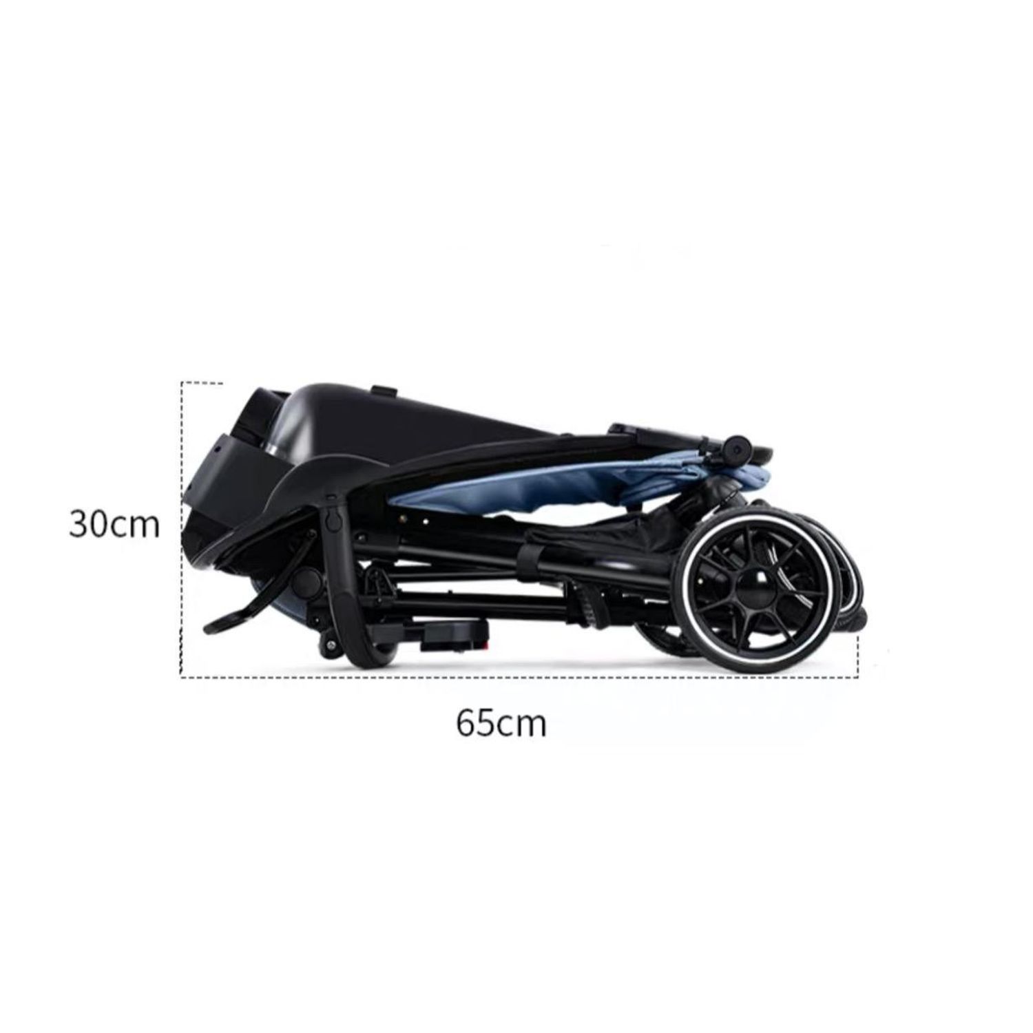 Carucior sport compact, bidirectional, pliabil si portabil, Easy A6 - Smiley face fotografia produsului View 30 L