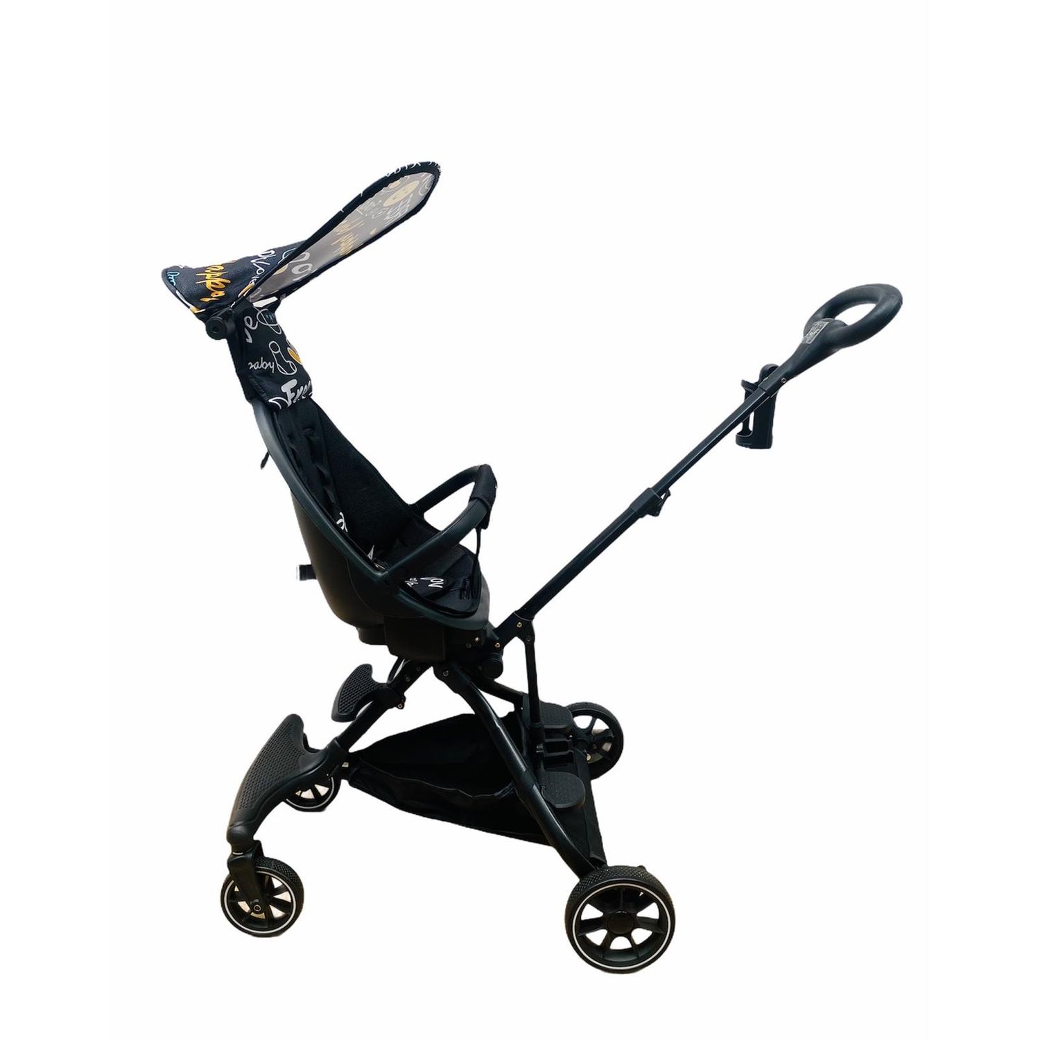 Carucior sport compact, bidirectional, pliabil si portabil, Easy A6 - Smiley face fotografia produsului View 3 L