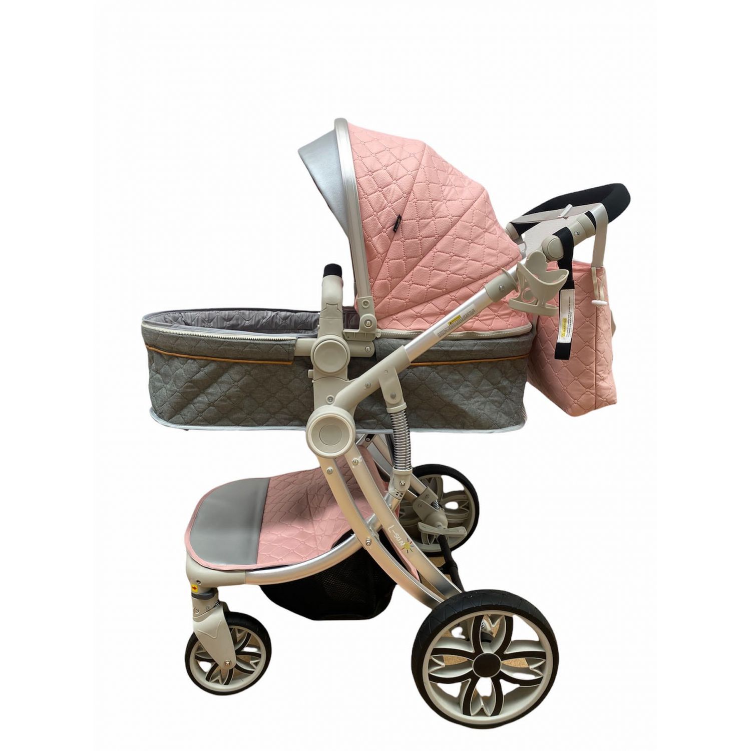 Carucior 2 in 1 Egg Shape F1 - roz fotografia produsului View 3 L