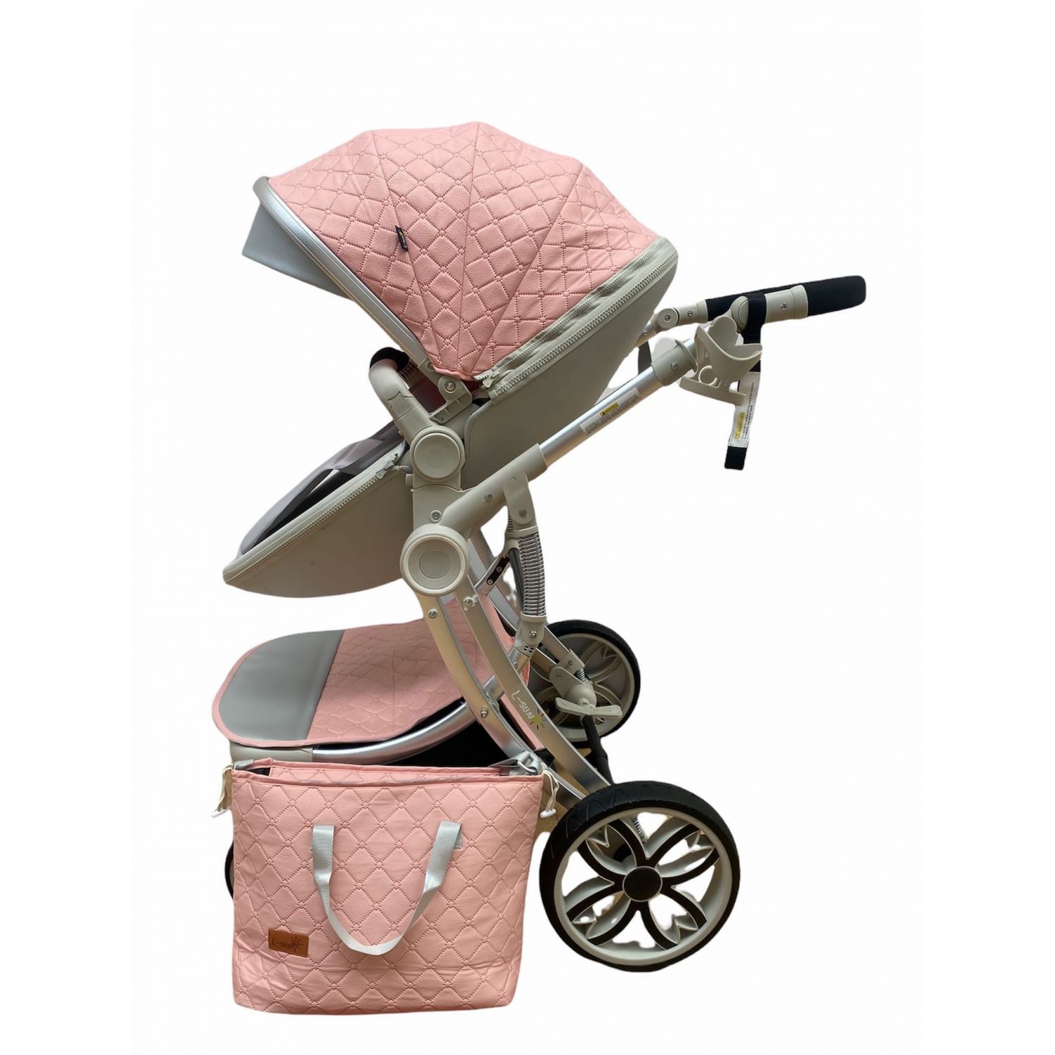Carucior 2 in 1 Egg Shape F1 - roz fotografia produsului View 4 L