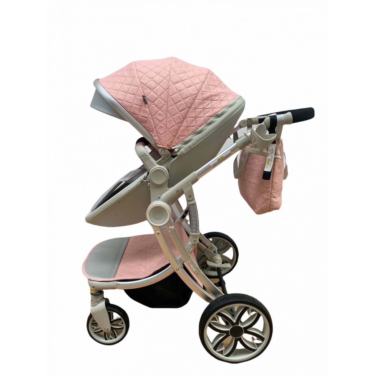 Carucior 2 in 1 Egg Shape F1 - roz fotografia produsului View 6 L