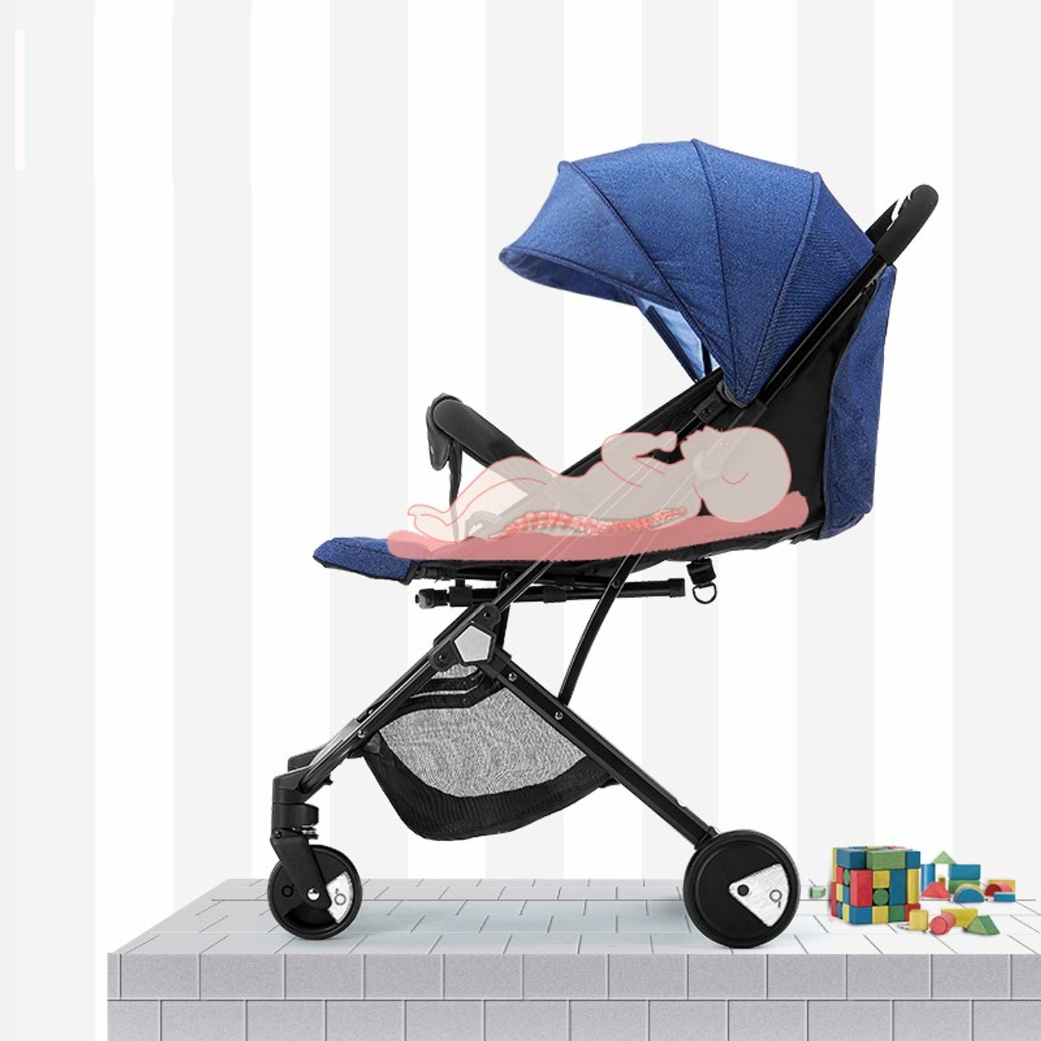 Carucior sport tip troller, transport avion, Y1 - multicolor fotografia produsului View 8 L