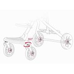 Carucior sport compact, bidirectional, pliabil si portabil, Easy A6 - Albastru fotografia produsului View 12 S