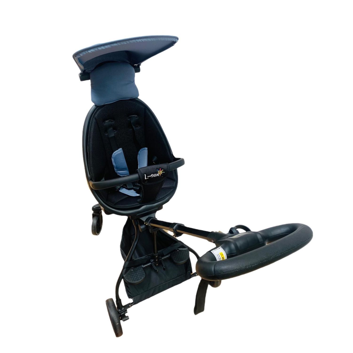 Carucior sport compact, bidirectional, pliabil si portabil, Easy A6 - Albastru fotografia produsului View 7 L