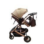 Carucior 2 in 1, reversibil, cu suspensii, T7 crem - L-Sun fotografia produsului View 3 S