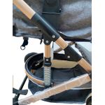 Carucior 2 in 1, reversibil, cu suspensii, T7 crem - L-Sun fotografia produsului View 8 S