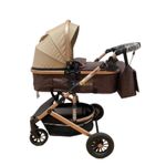 Carucior 2 in 1, reversibil, cu suspensii, T7 crem - L-Sun fotografia produsului