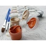 Tablou PM964, Floarea Soarelui cu stergar, Picteaza dupa numere, cu rama de lemn, 40x50 cm - Krista fotografia produsului View 6 S