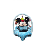 Fotoliu bebe cu spatar si arcada - Mickey Mouse 3D, bleu, din plus fotografia produsului View 13 S