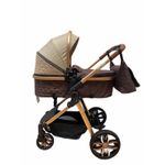 Carucior 3 in 1, cu suspensii, reversibil, T9 - crem fotografia produsului View 4 S