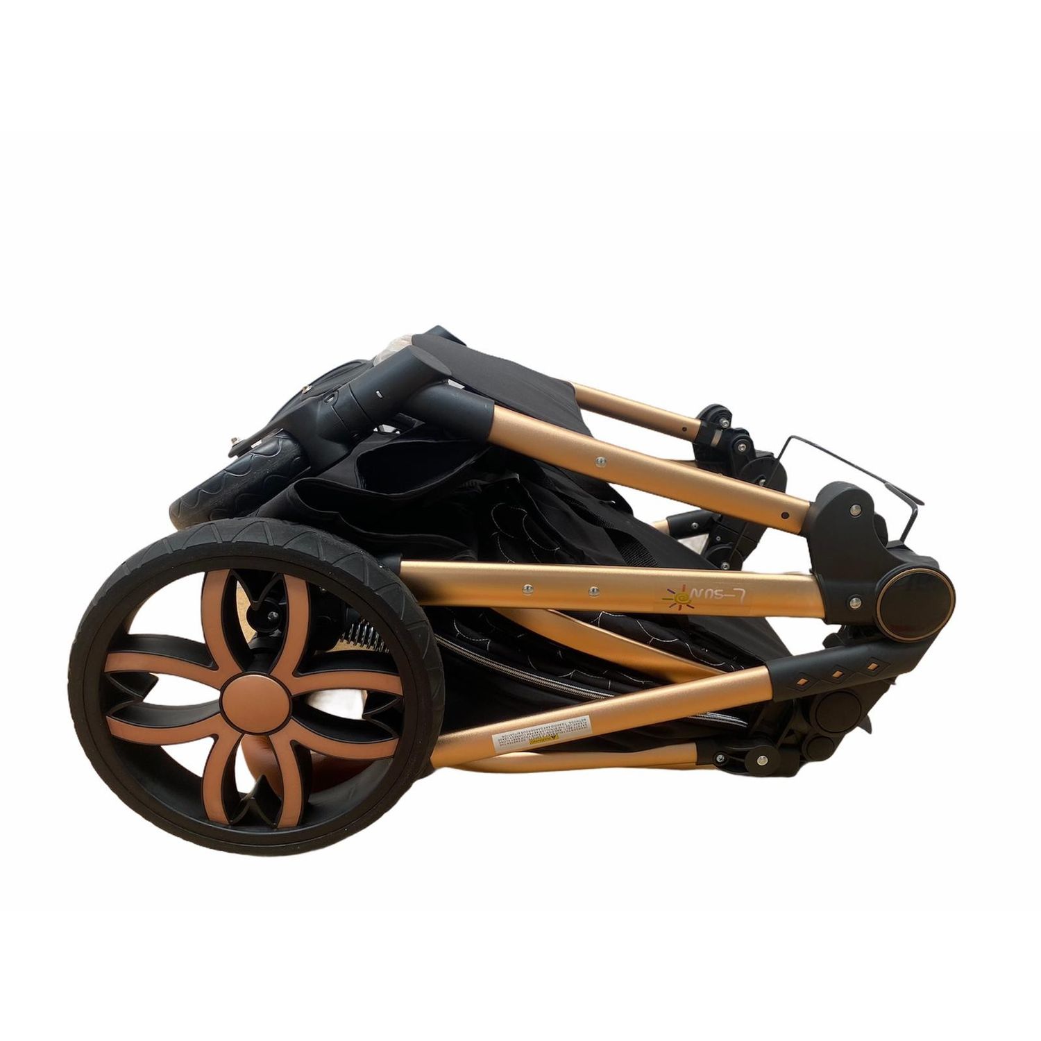 Carucior 3 in 1, cu suspensii, reversibil, T9 - crem fotografia produsului View 14 L