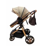 Carucior 3 in 1, cu suspensii, reversibil, T9 - crem fotografia produsului View 3 S