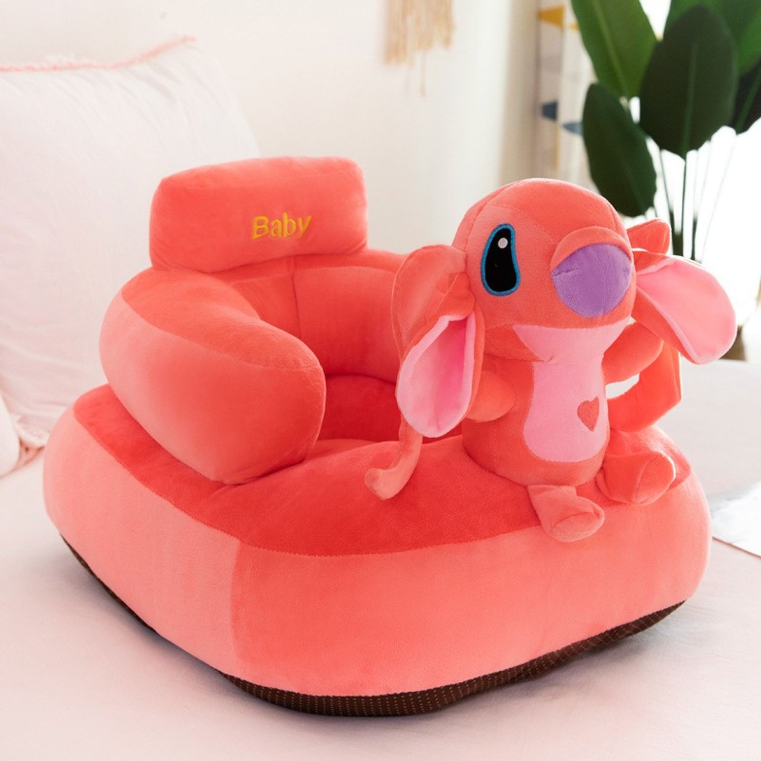 Fotoliu maxi bebe din plus cu spatar - Stitch din Lilo si Stitch, roz fotografia produsului