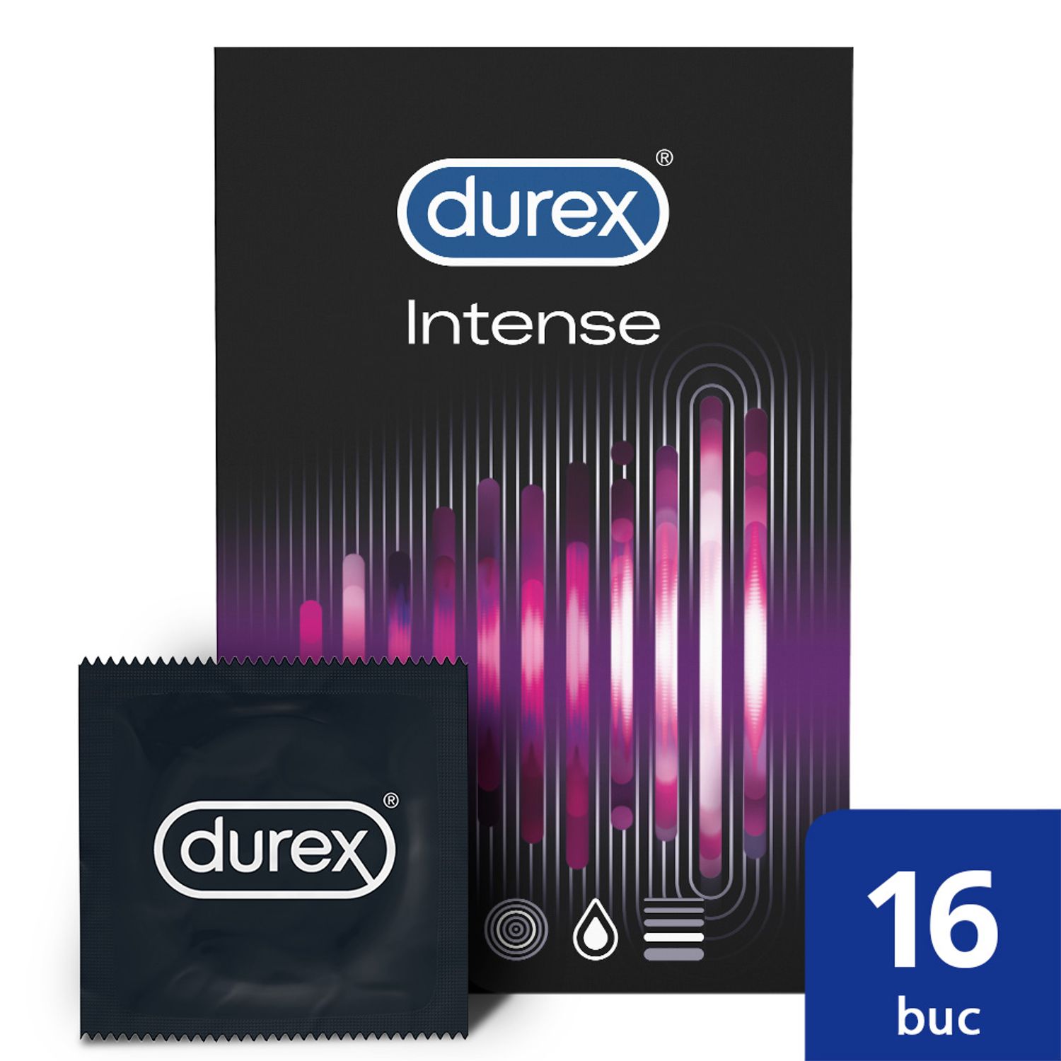 Prezervative Durex Intense Orgasmic 16 bucati fotografia produsului