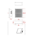 Focar electric  Vlad,  Dimensiuni(&Icirc;*L*A): 506x584x215 mm, 1500 W fotografia produsului View 5 S