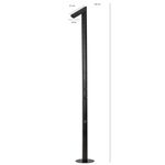 Dus exterior pentru piscina/gradina ,negru mat TRENDY'S fotografia produsului View 2 S