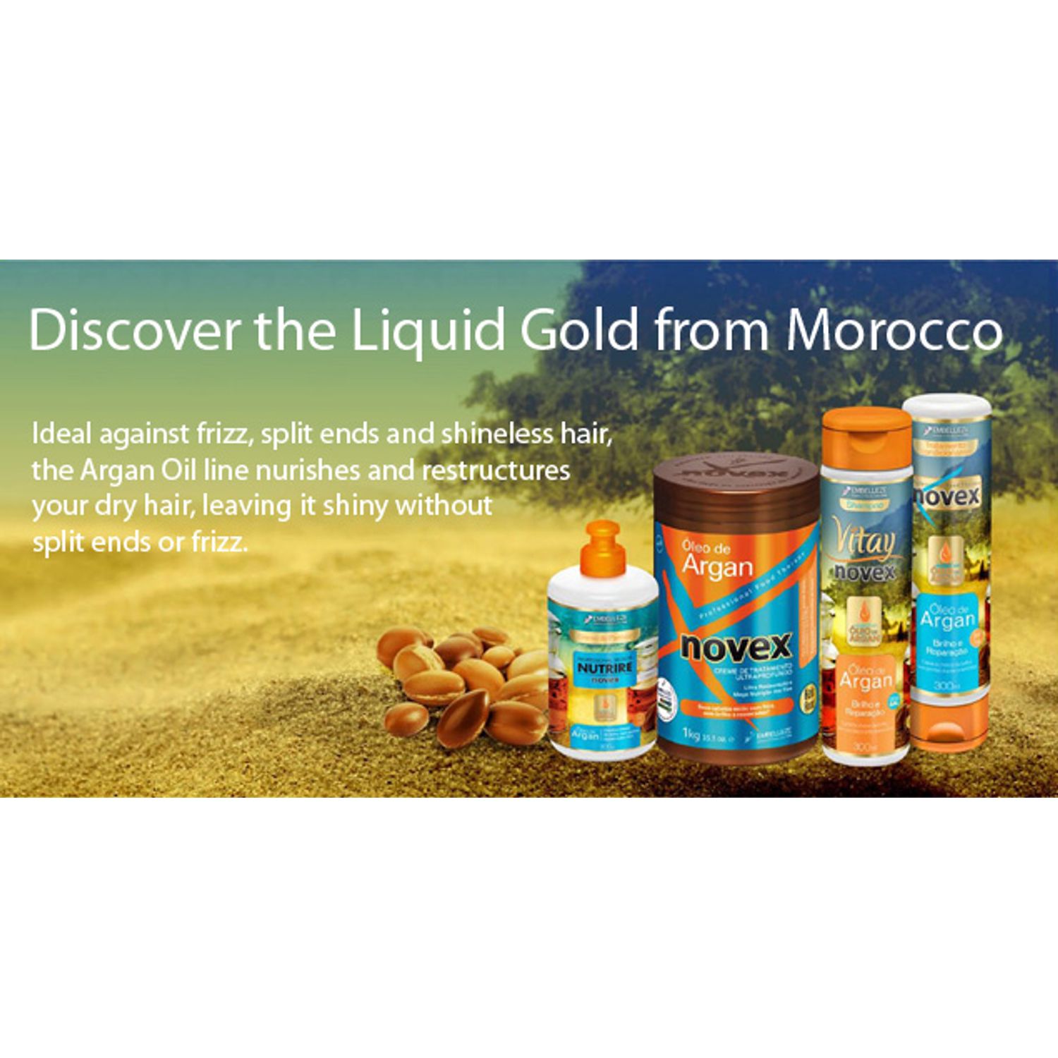 Masca tratament novex ulei de argan 400 g fotografia produsului View 3 L