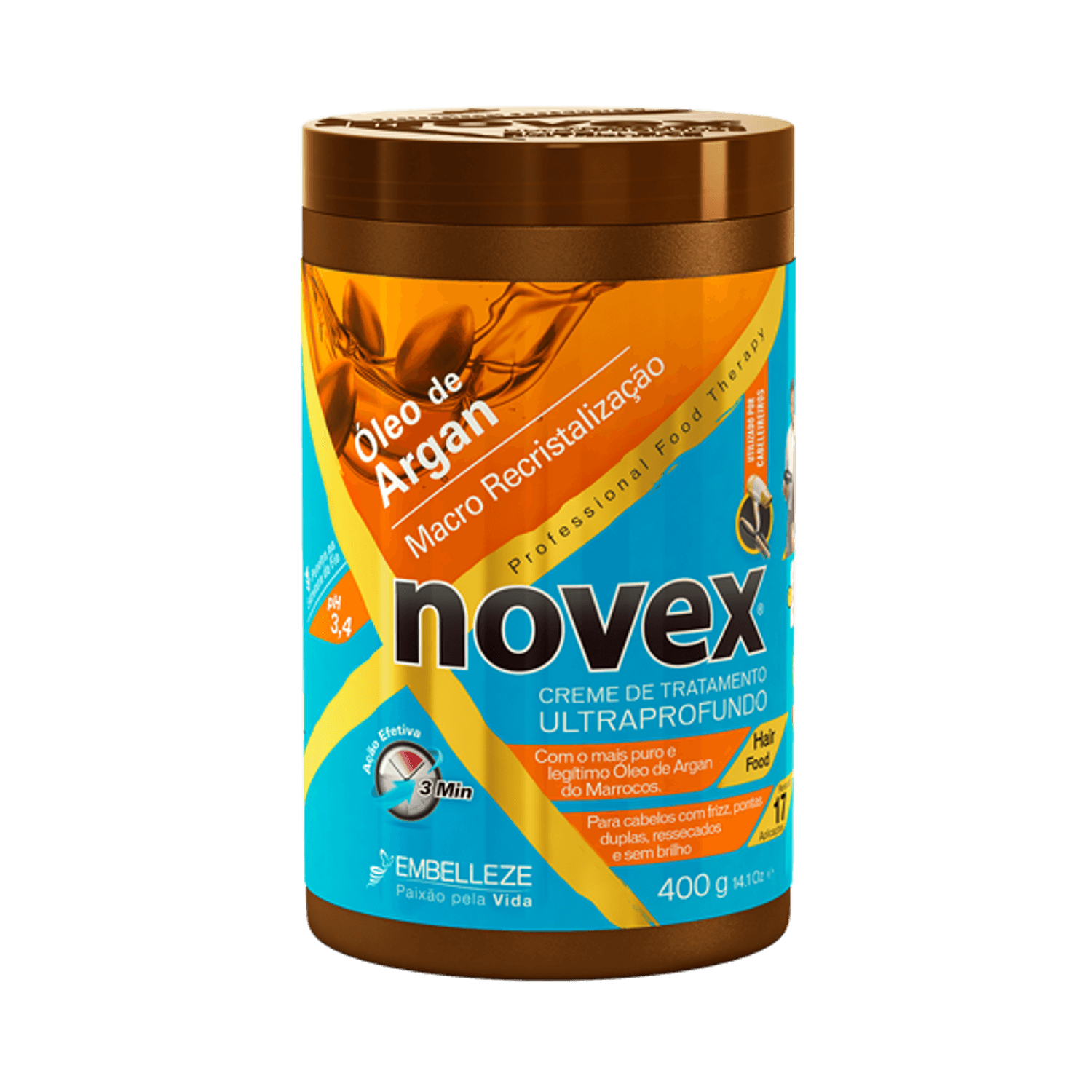 Masca tratament novex ulei de argan 400 g fotografia produsului View 4 L