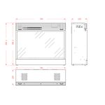 Focar electric Mirabella,  Dimensiuni(&Icirc;*L*A): 596,2*700*220 mm, 1950 W fotografia produsului View 2 S