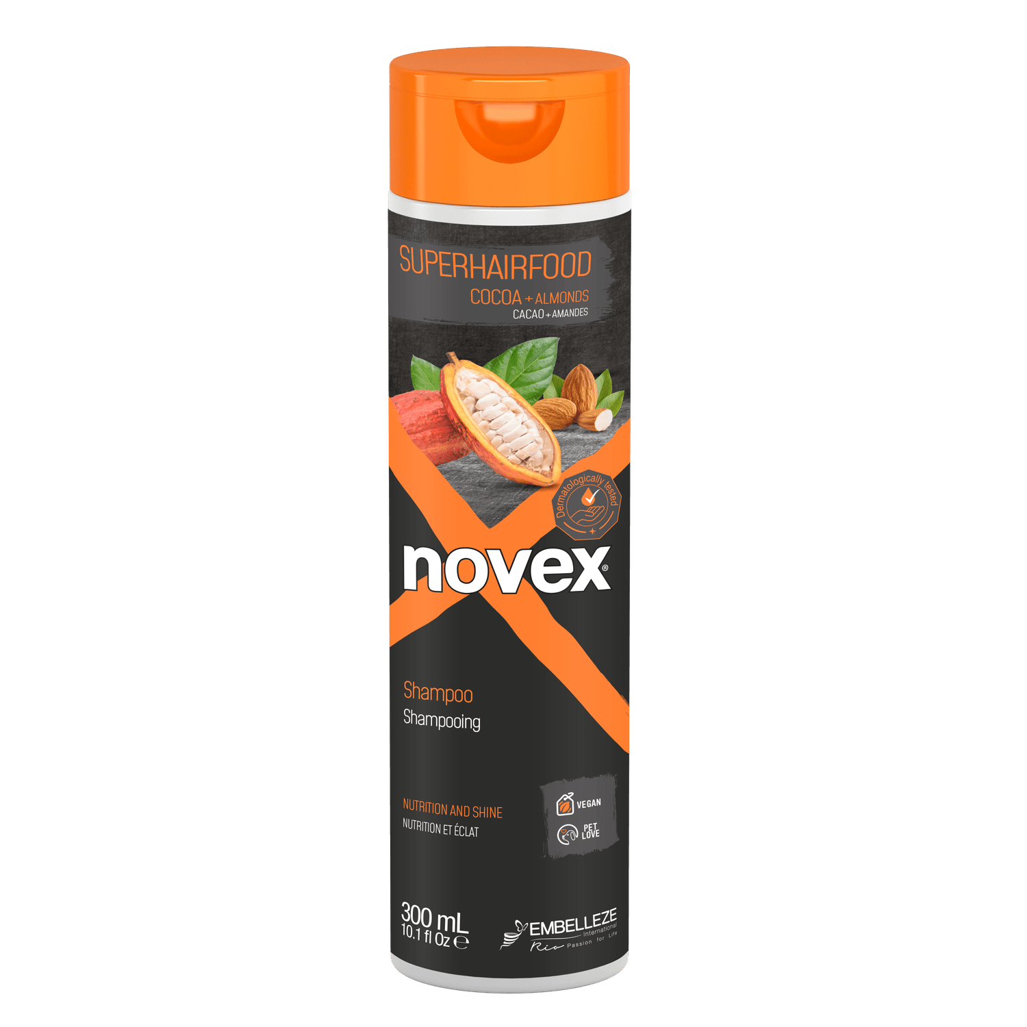 Sampon hidratant cacao si migdale, Novex, 300 ml fotografia produsului