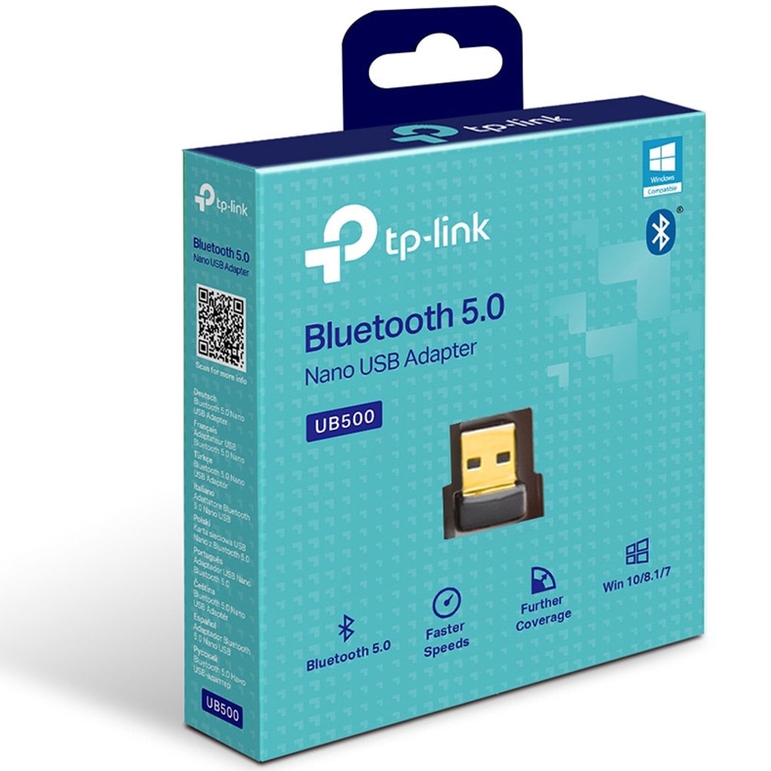 Adaptor TP-LINK UB500, Bluetooth 5.0 Nano fotografia produsului View 4 L