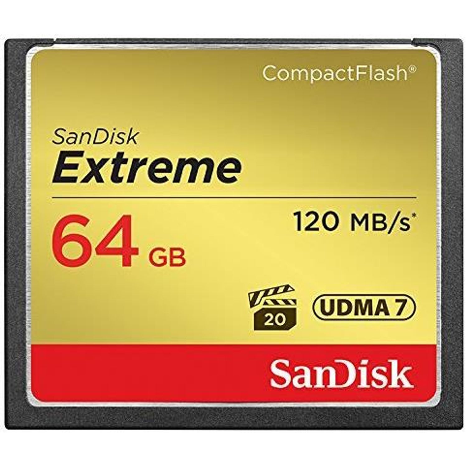 Card de memorie SanDisk Compact Flash Extreme, 64GB, 120MB/s fotografia produsului