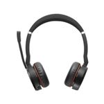 Casti Jabra Evolve 75 MS Stereo, Negru Casti cu microfon Jabra Evolve 75 MS Stereo (Negru) fotografia produsului View 3 S