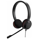 Casti cu microfon Jabra EVOLVE 20 MS Stereo, Certificate Microsoft Casti Stereo Jabra Evolve 20 MS, Microfon (Negru) fotografia produsului