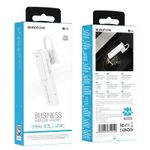 Casca Bluetooth Borofone, BC30 Thinker business, Alb Casca  Wireless Borofone BC30 Thinker, Bluetooth, Single Point, Microfon (Alb) fotografia produsului View 3 S